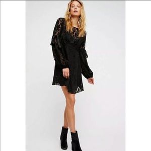 Free People Ruby Mini Dress Boho Lace Medium